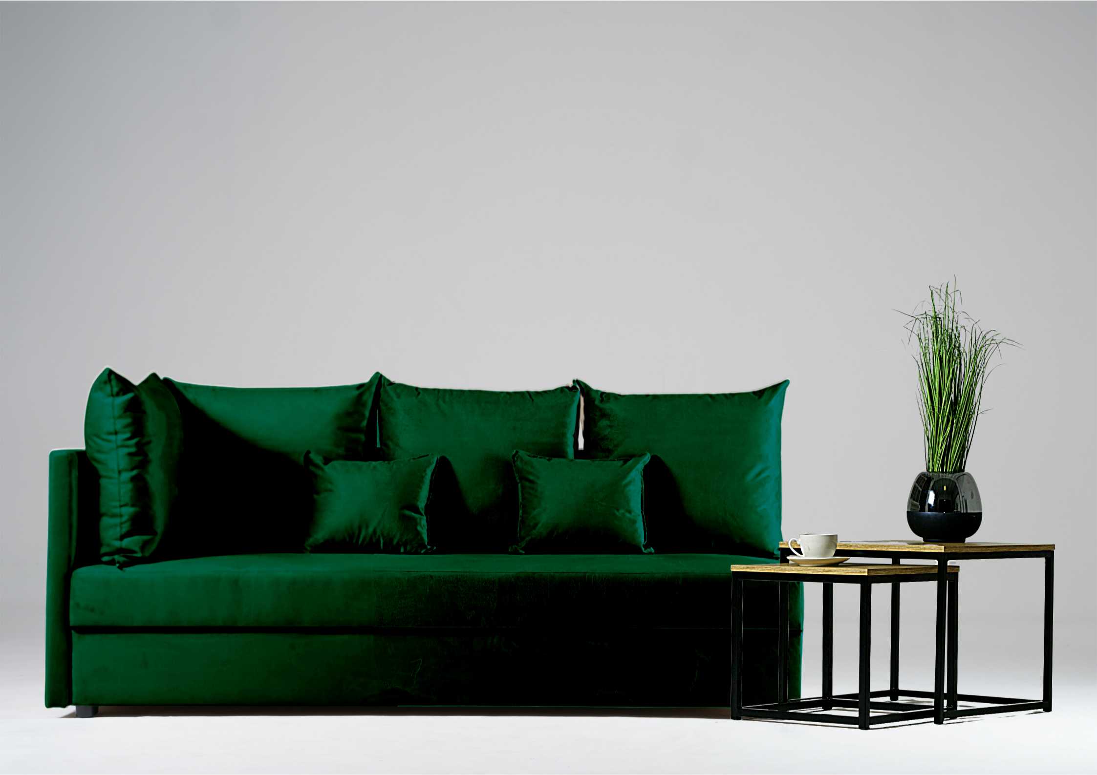 Zielona sofa do salonu Mobo